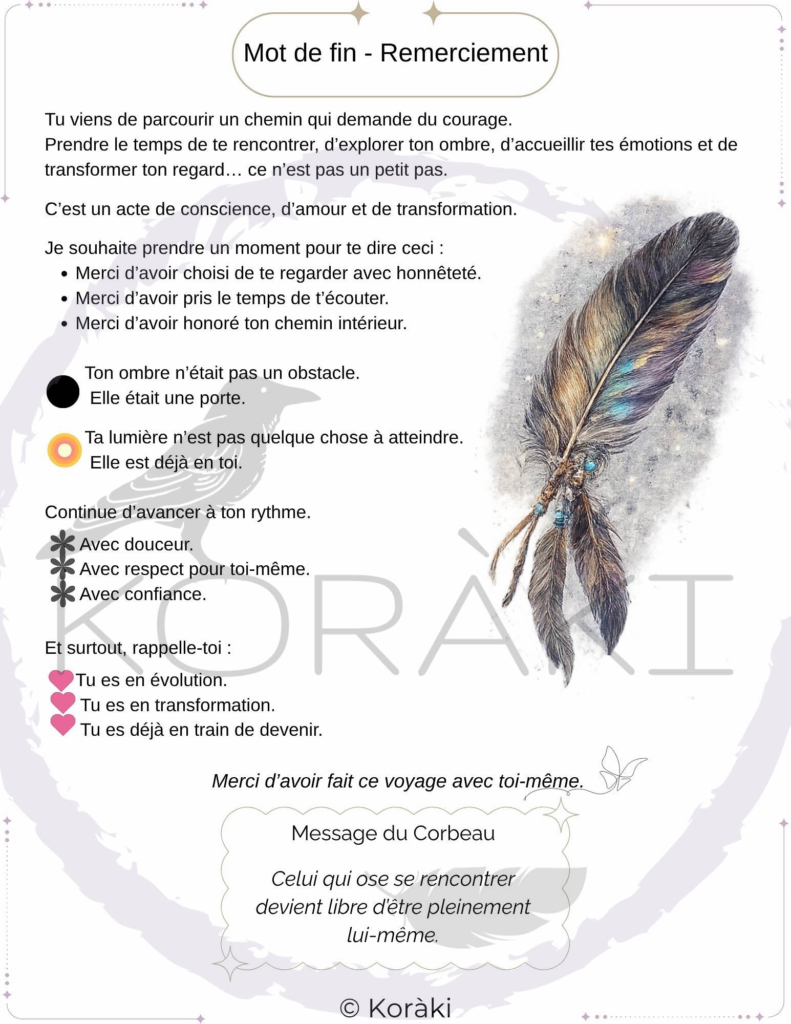 Carnet de l’Ombre Sacrée