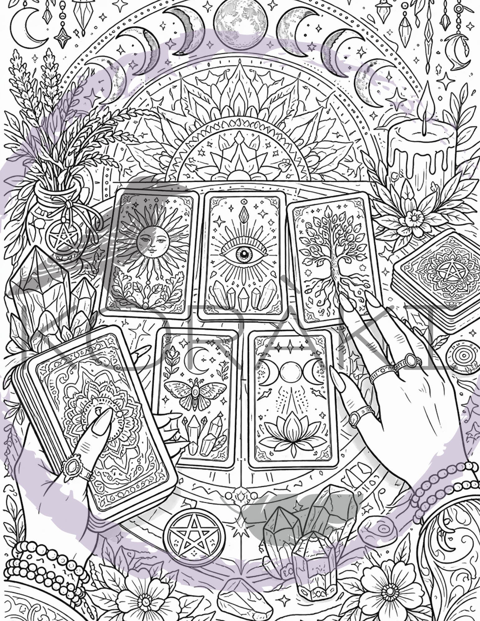 Grimoire à colorier