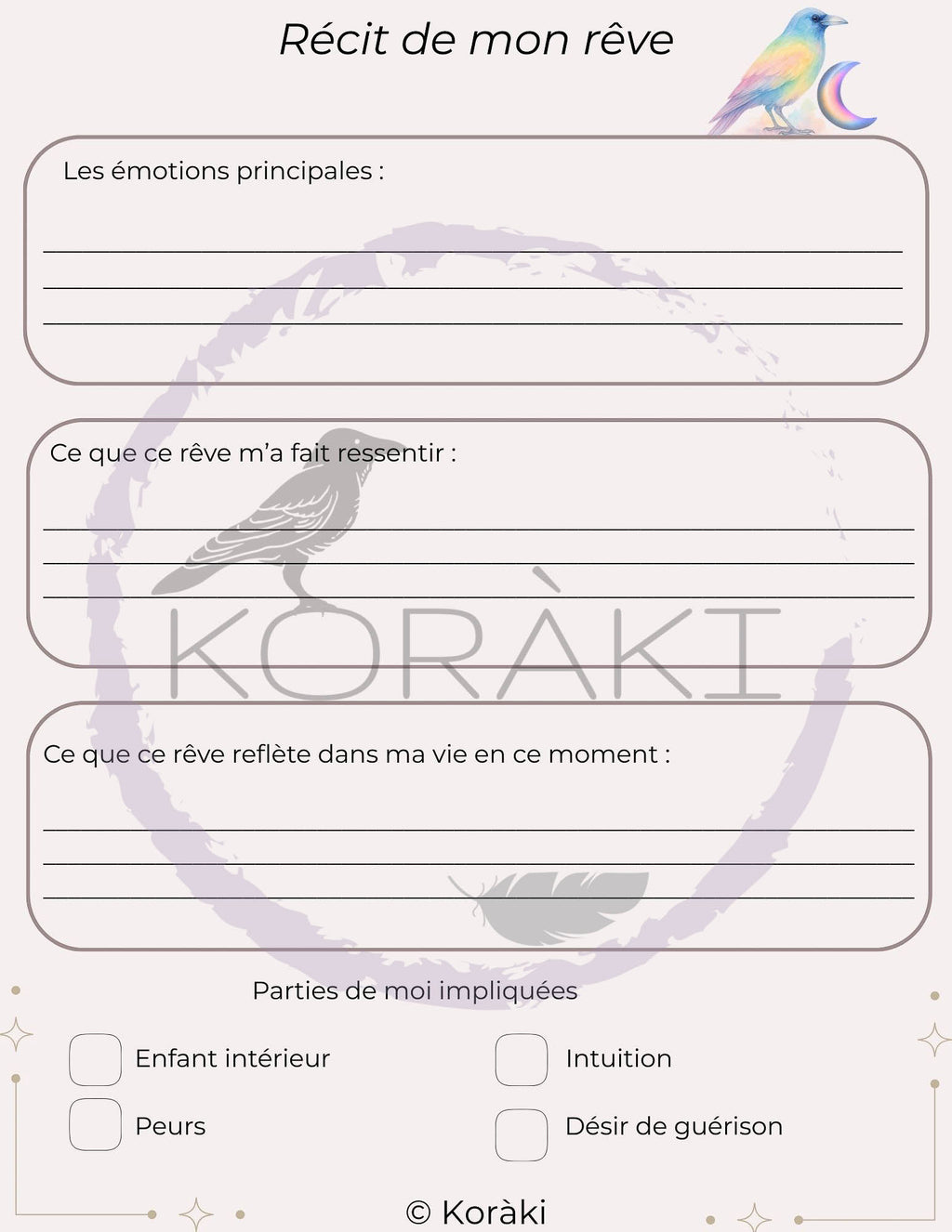 Carnet des rêves