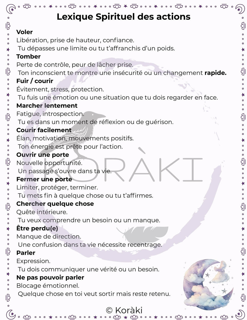 Carnet des rêves