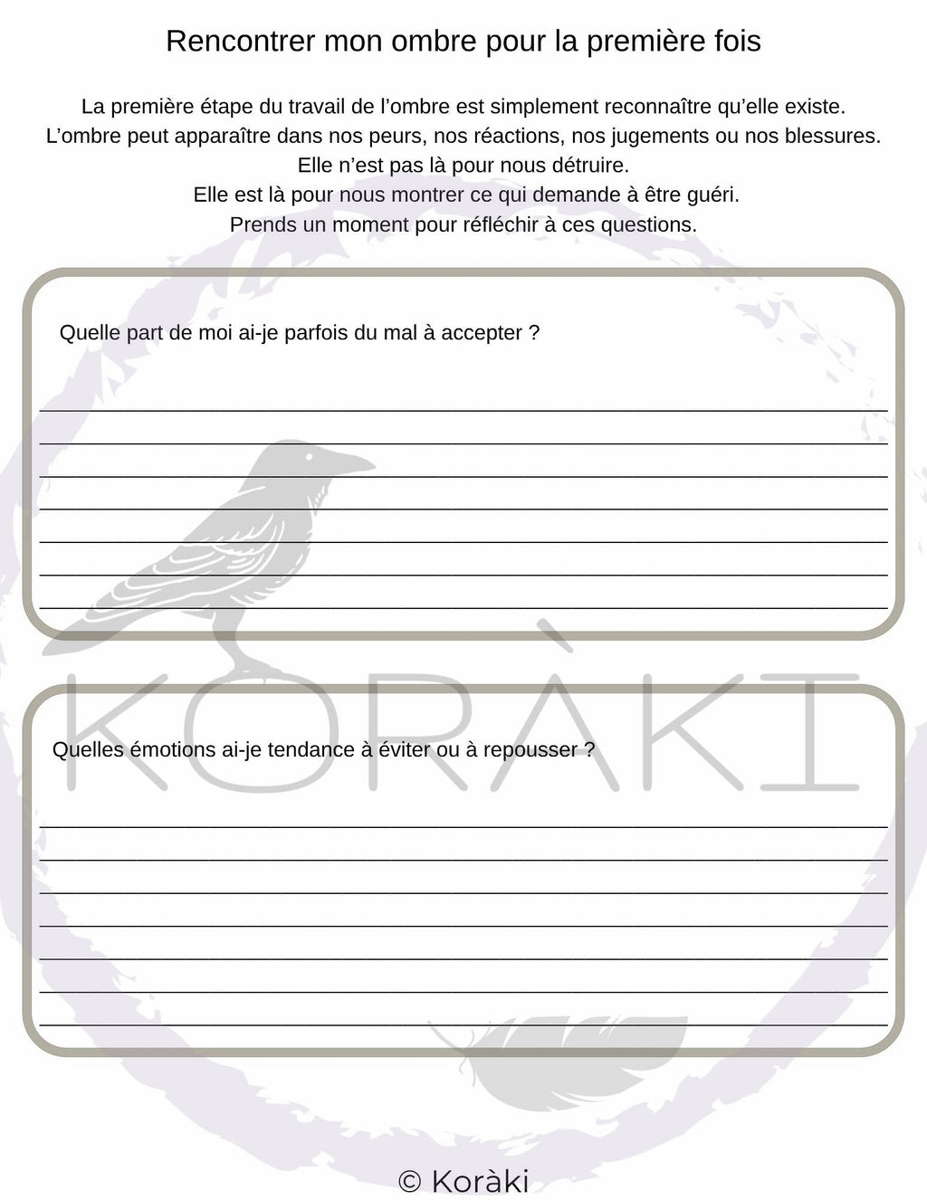 Carnet de l’Ombre Sacrée