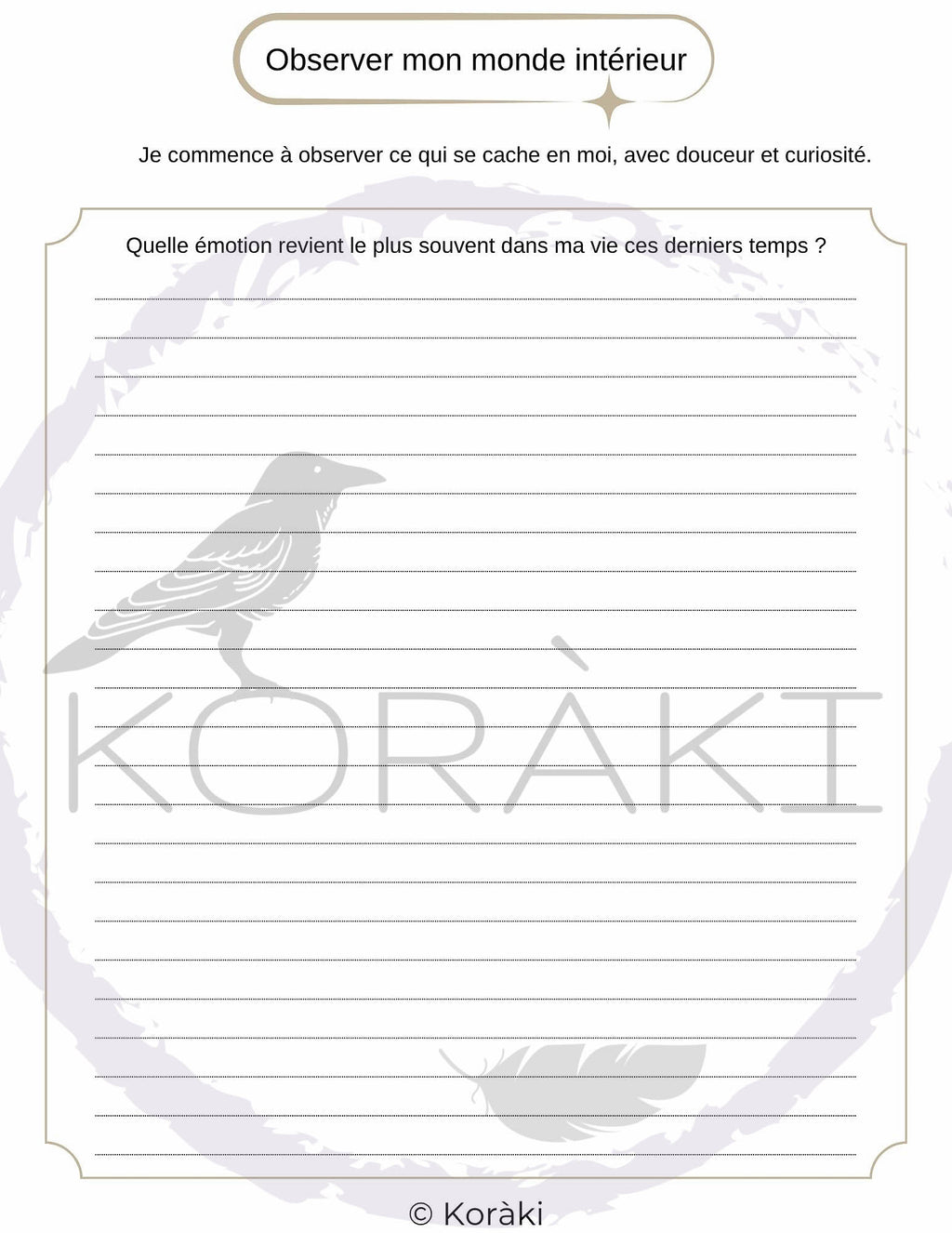 Carnet de l’Ombre Sacrée