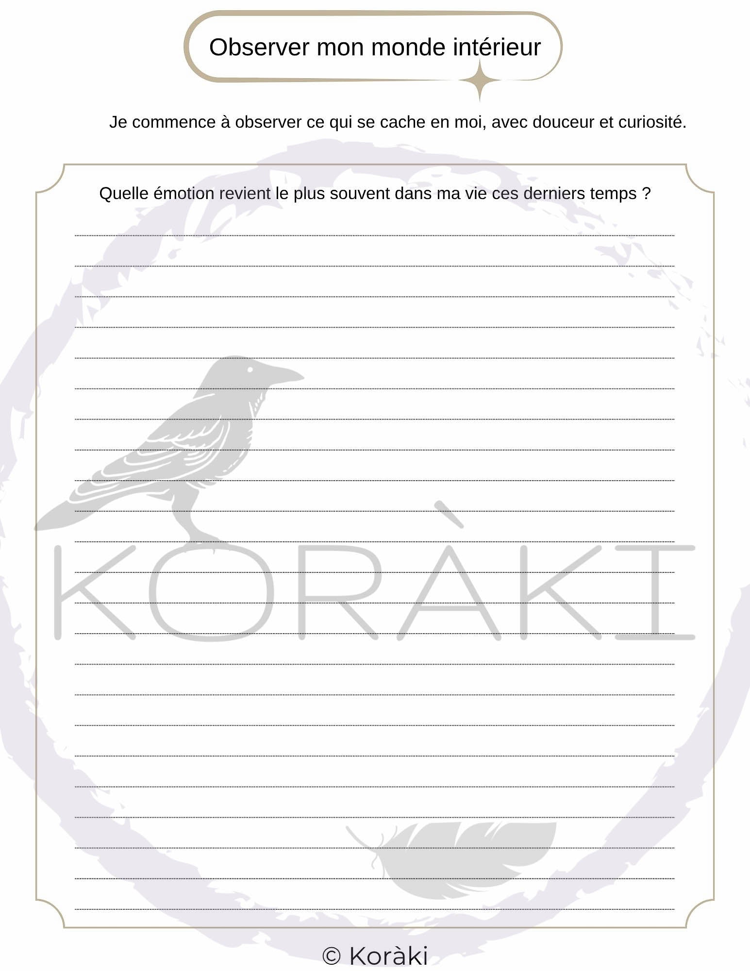 Carnet de l’Ombre Sacrée