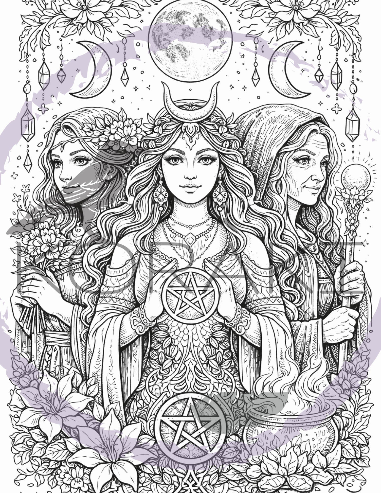 Grimoire à colorier