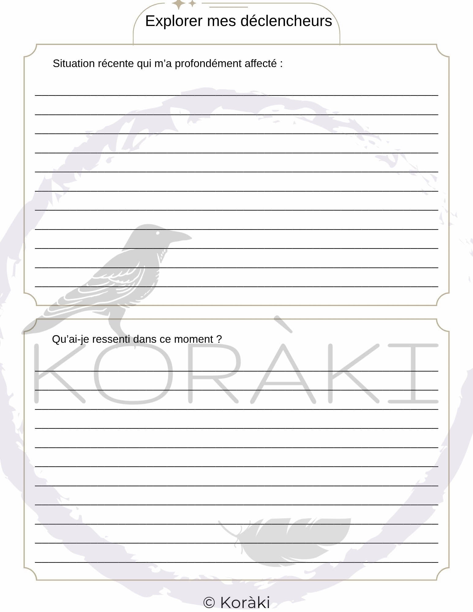Carnet de l’Ombre Sacrée