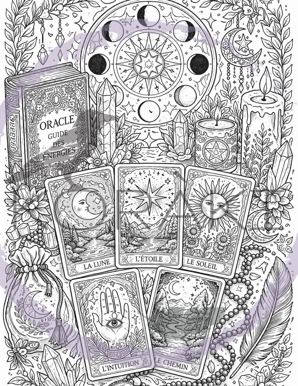 Grimoire à colorier