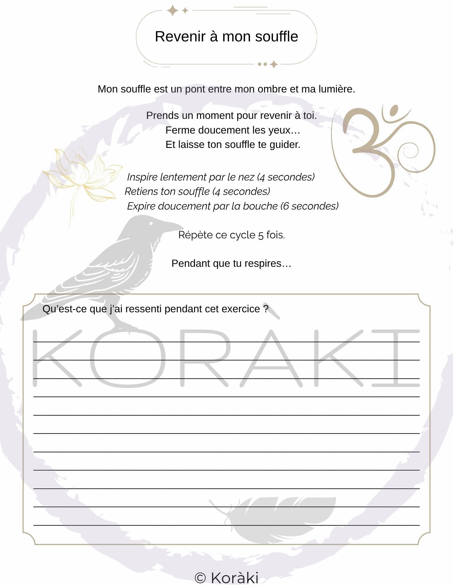 Carnet de l’Ombre Sacrée