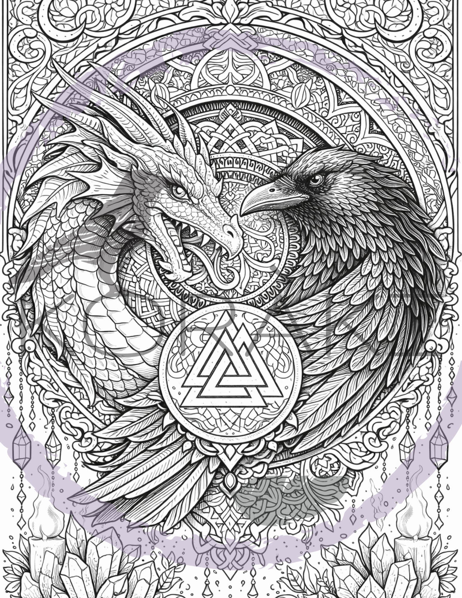 Grimoire à colorier