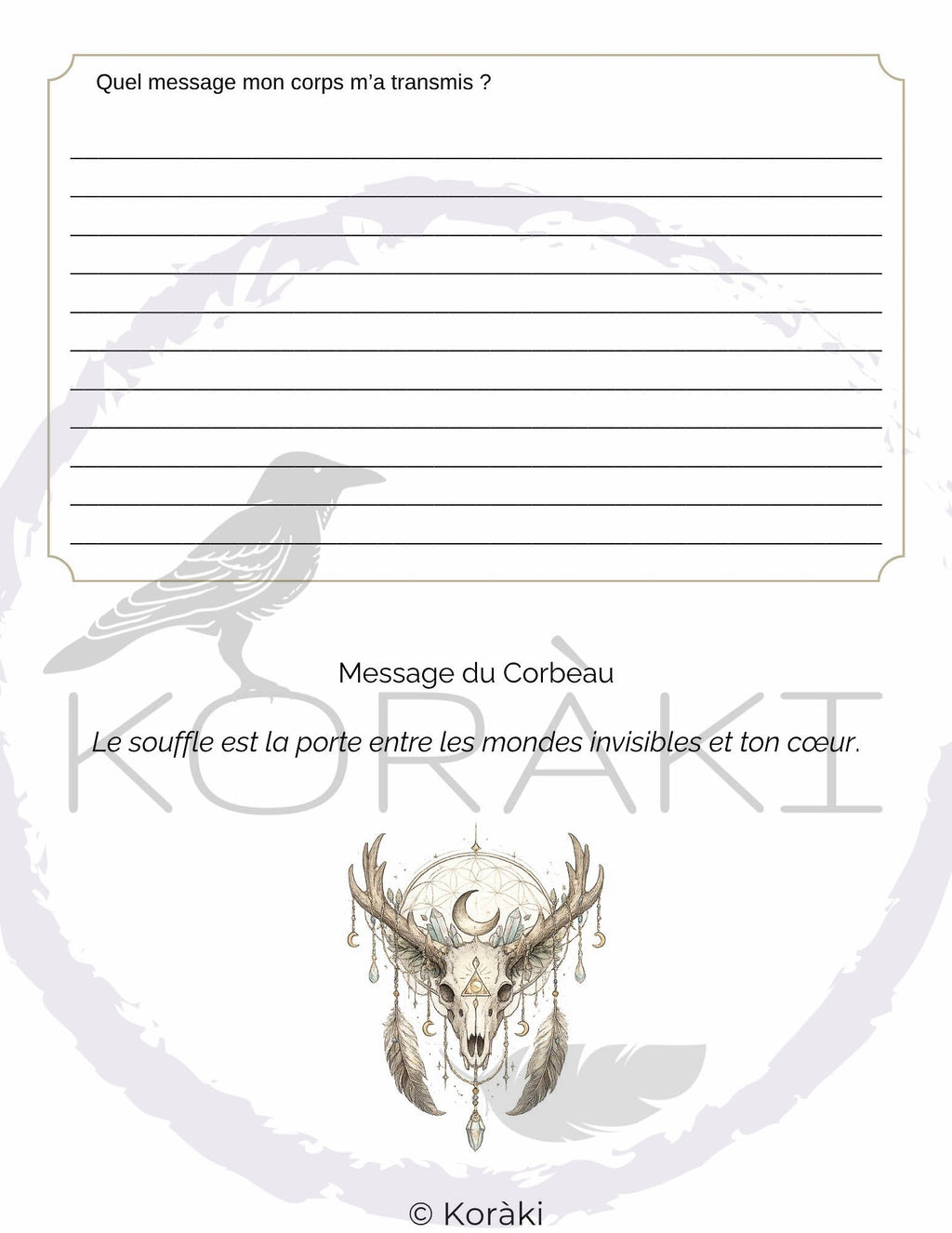 Carnet de l’Ombre Sacrée