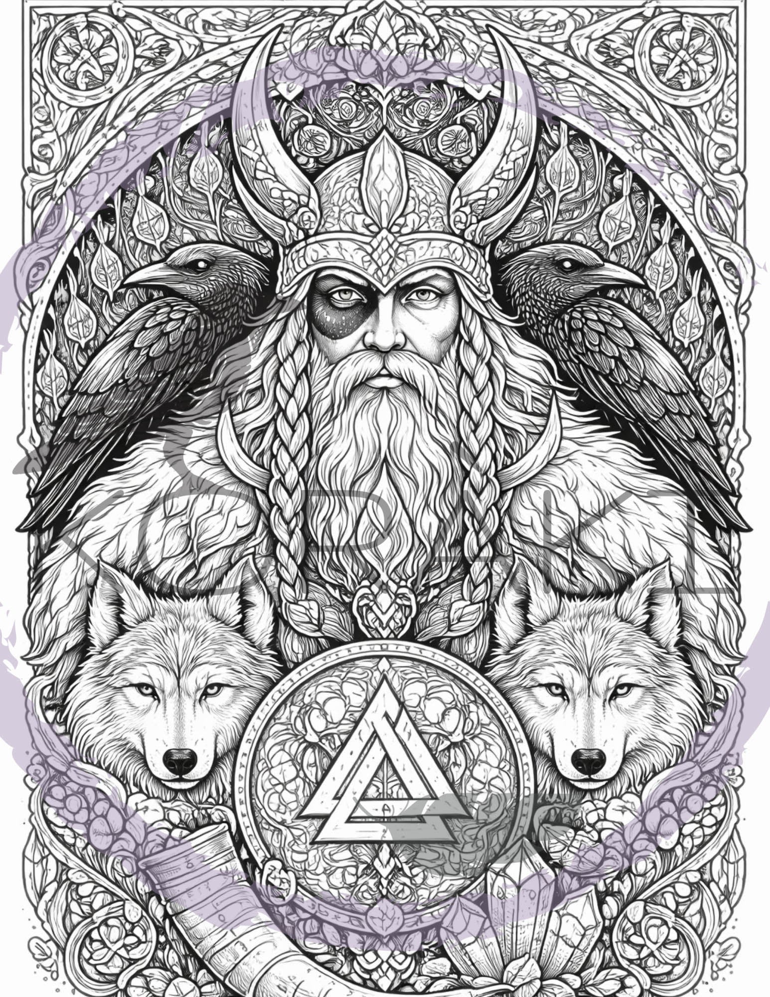 Grimoire à colorier