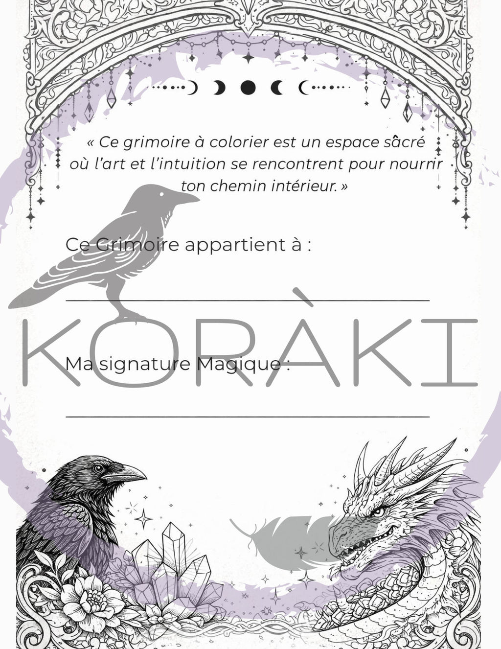 Grimoire à colorier
