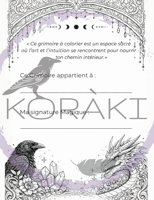 Grimoire à colorier