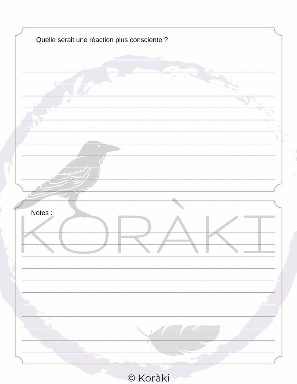 Carnet de l’Ombre Sacrée