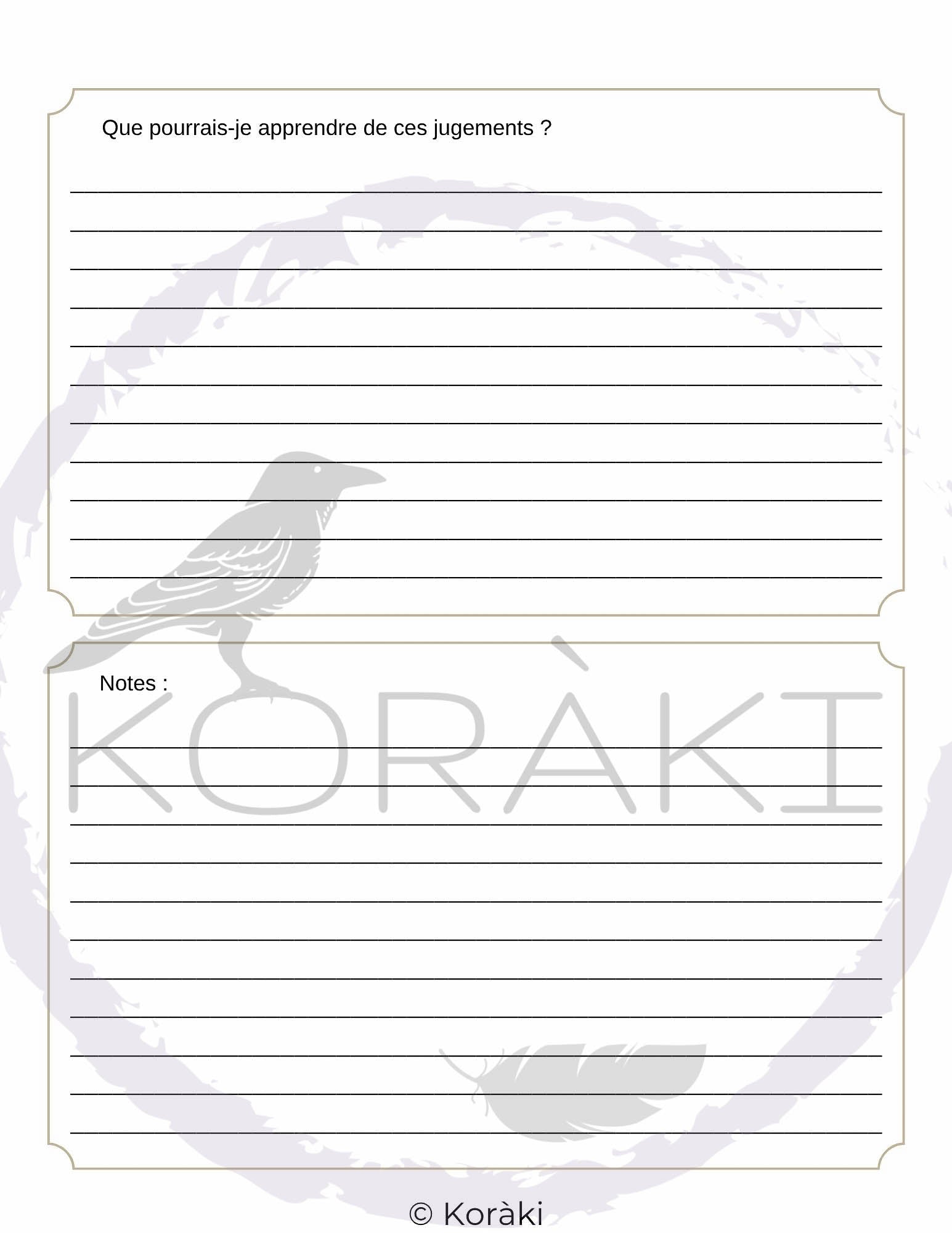 Carnet de l’Ombre Sacrée