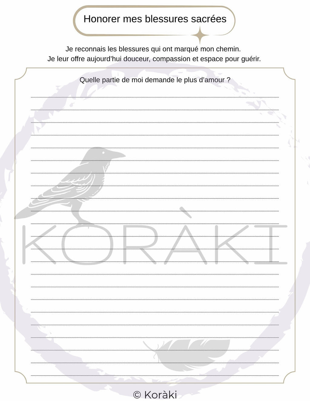 Carnet de l’Ombre Sacrée