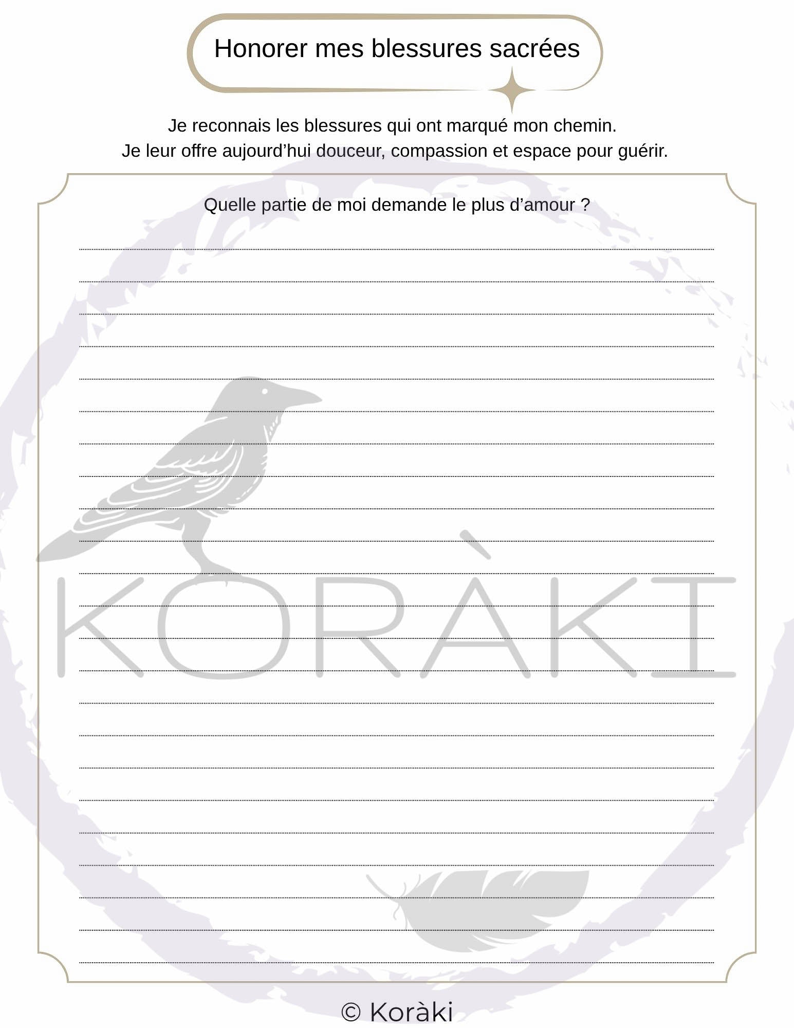 Carnet de l’Ombre Sacrée