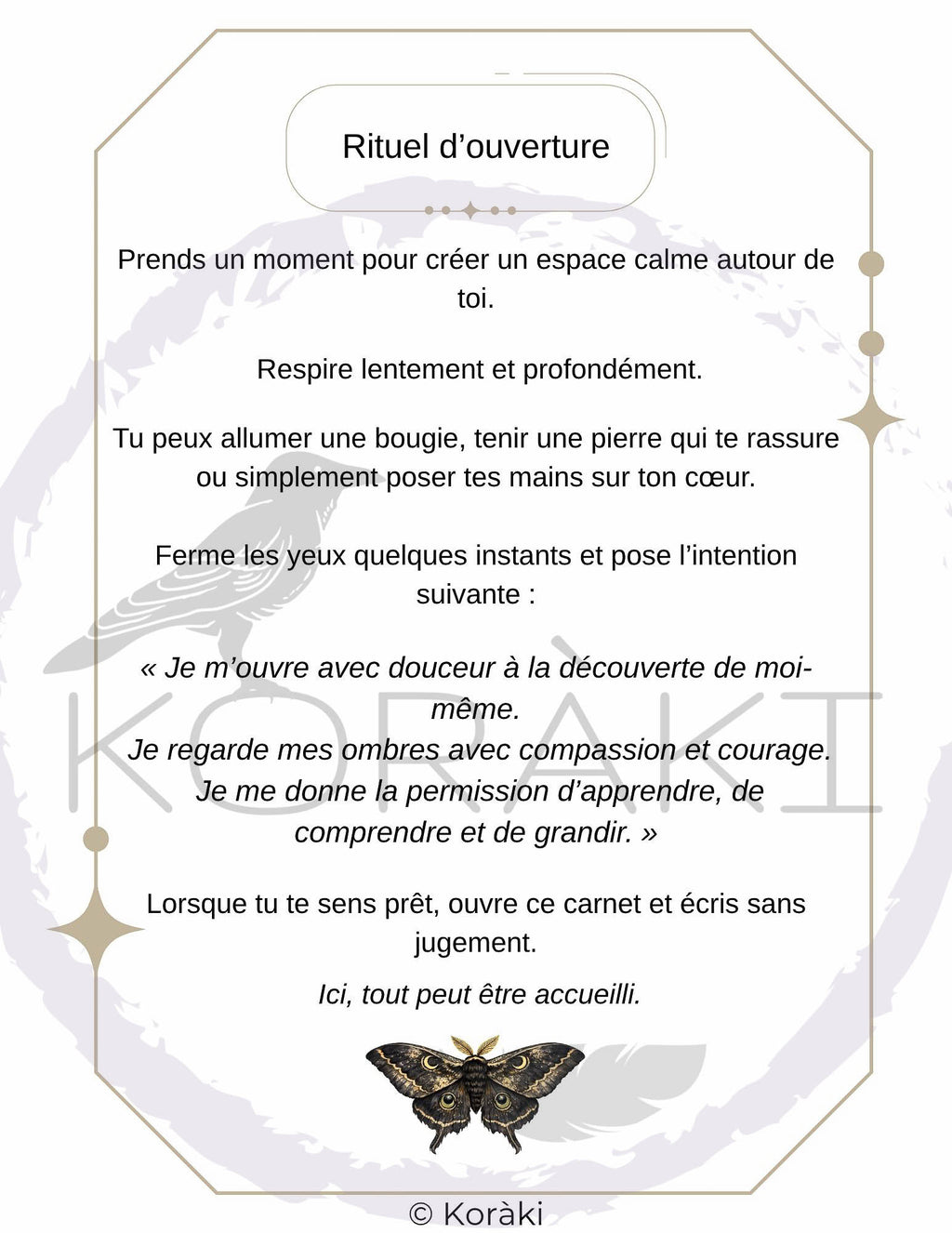 Carnet de l’Ombre Sacrée