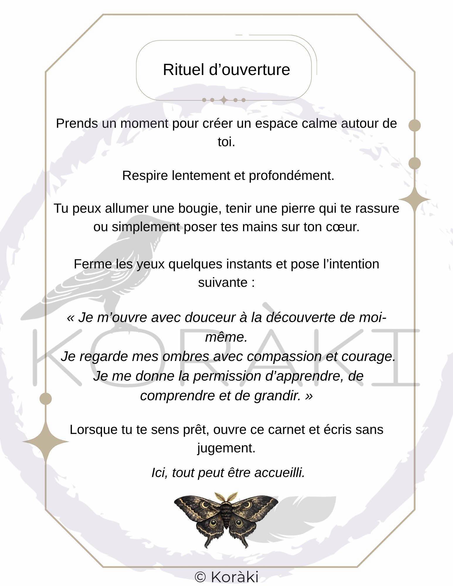 Carnet de l’Ombre Sacrée