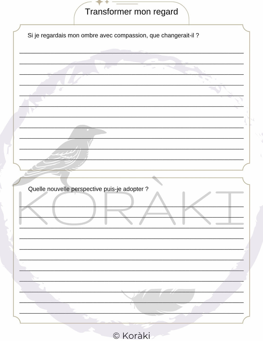 Carnet de l’Ombre Sacrée