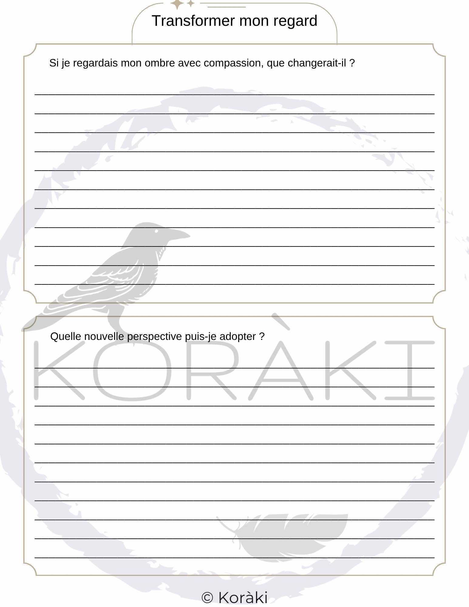 Carnet de l’Ombre Sacrée