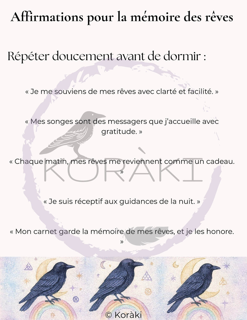 Carnet des rêves
